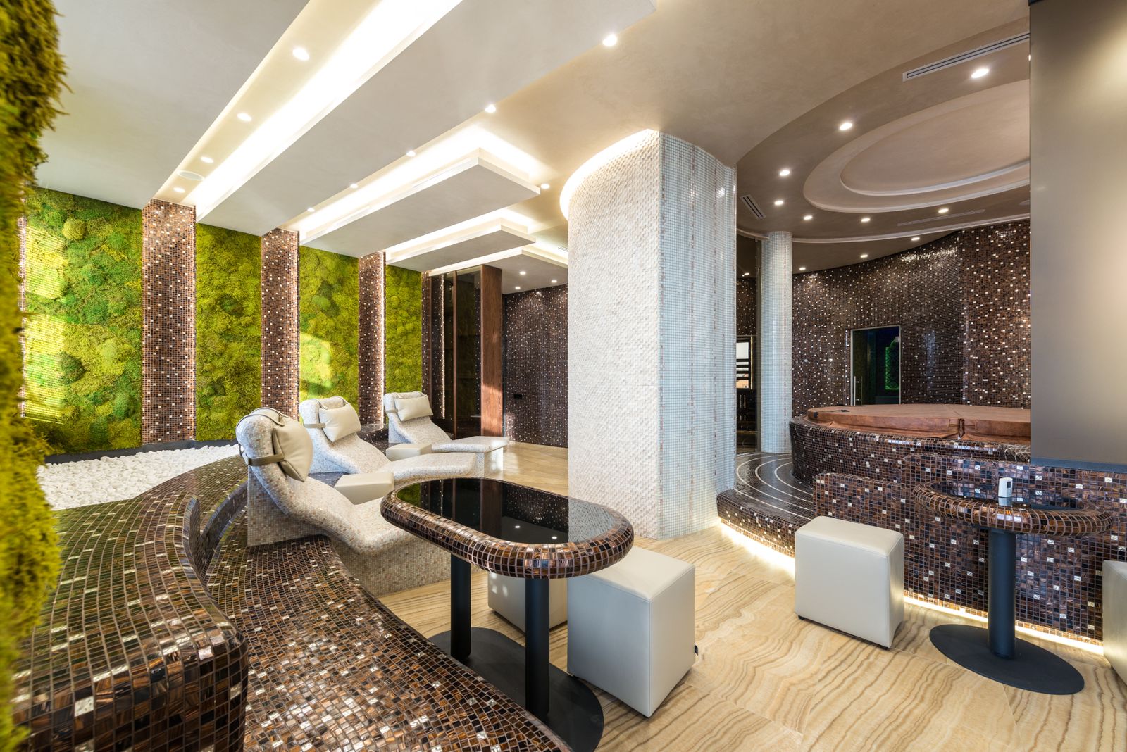 Interior de clínica de bem-estar moderna